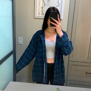 Oversized flannel shirt